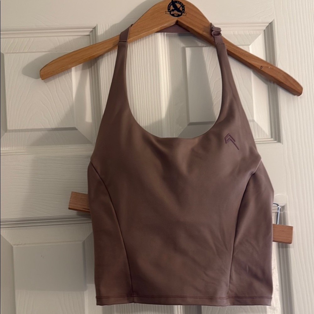 Oner active timeless halter neck mid vest deep walnut